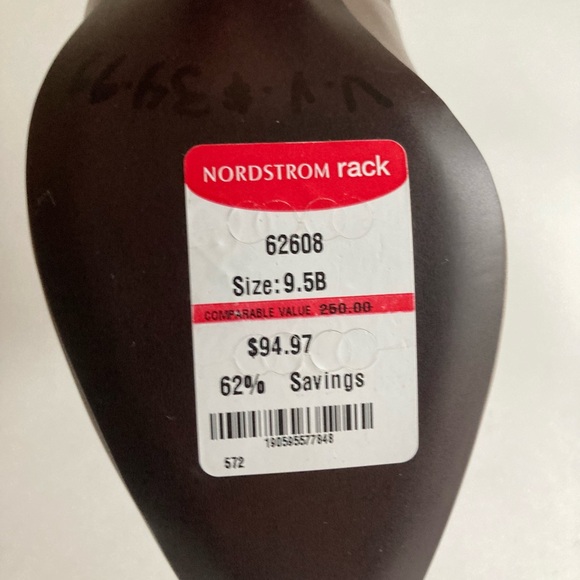 New Cole Haan Grey Genuine Leather Almond Toe Ankle Boots size 9.5 - Picture 12 of 16